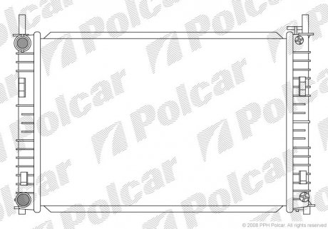 Радіатор охолодження POLCAR 321208-1