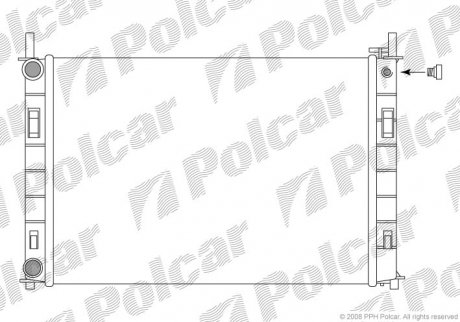 Радиатор охлаждения POLCAR 321208-3 (фото 1)
