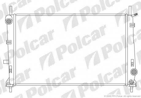 Радиатор охлаждения POLCAR 321608-2 (фото 1)