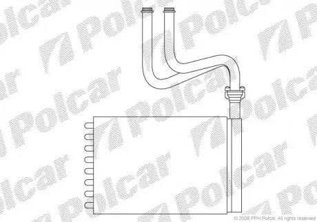 Радиатор обогрева POLCAR 3216N8-1