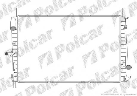 Радіатор охолодження POLCAR 321808-3 (фото 1)