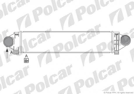 Радиатор воздуха (интеркуллер) POLCAR 3219J8-1 (фото 1)