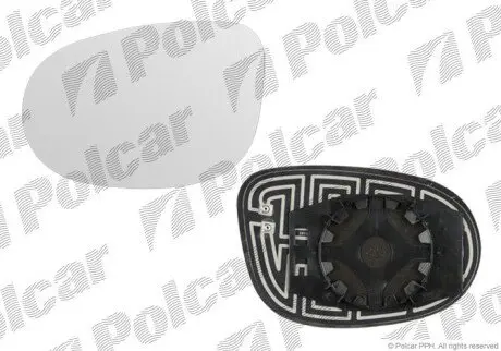 Вставка наружного зеркала левый POLCAR 3233545M