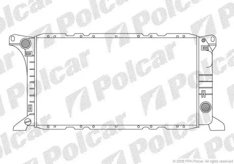 Радиаторы охлаждения transit 86-94 POLCAR 3244080