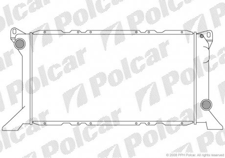 Радиатор охлаждения POLCAR 324608-1 (фото 1)