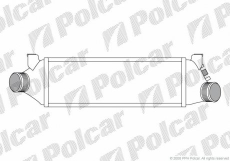 Радиатор воздуха (интеркуллер) POLCAR 3247J8-3 (фото 1)