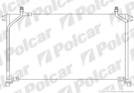 Радиатор кондиционера POLCAR 3250K8C2 (фото 1)