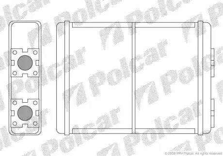 Радіатор обігріву POLCAR 3250N8-1