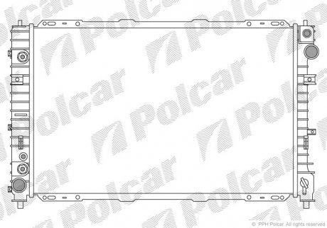 Радиатор охлаждения POLCAR 325108-3 (фото 1)