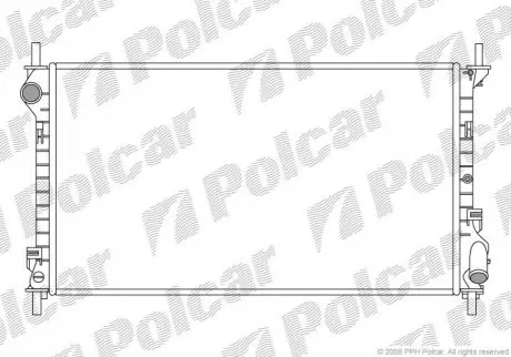 Радиатор ford transit connect 1.8td POLCAR 325608-3