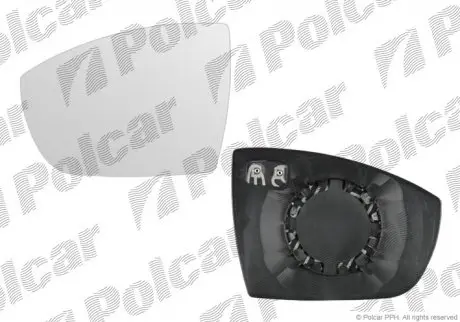 Вставка наружного зеркала права POLCAR 3280554E