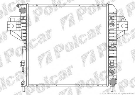 Радиатор охлаждения POLCAR 341008-1 (фото 1)