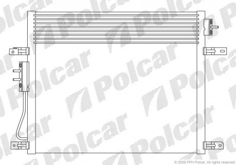 Радиатор кондиционера POLCAR 3430K8C1 (фото 1)