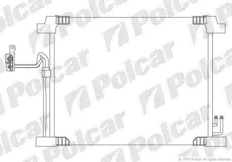 Радиаторы кондиционера POLCAR 3551K8C1