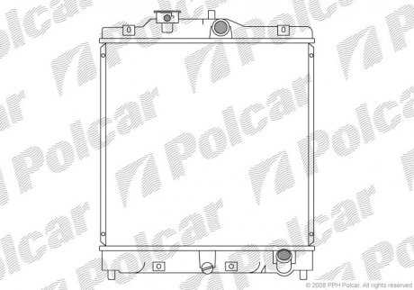 Радиатор охлаждения POLCAR 380708-6