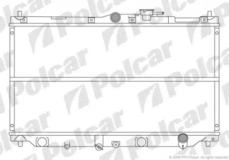 Радіатор охолодження POLCAR 381708-1