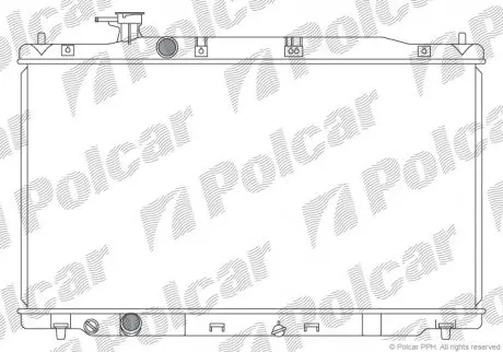 Радиатор охлаждения POLCAR 387808-1