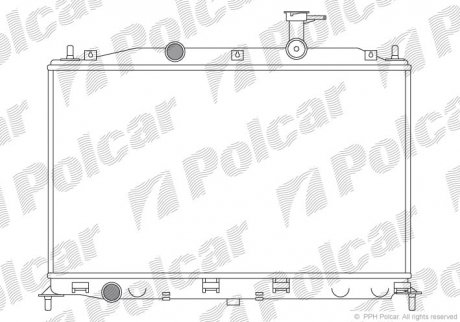 Радиатор охлаждения POLCAR 400908-1