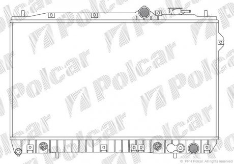 Радиатор охлаждения POLCAR 401008-1 (фото 1)