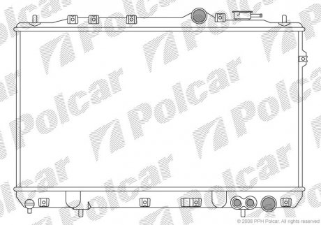 Радиатор охлаждения POLCAR 401008