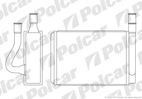 Радиатор обогрева POLCAR 4021N8-1