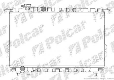 Радиатор охлаждения POLCAR 402408-1 (фото 1)