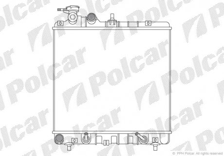 Радіатор охолодження POLCAR 404008-1 (фото 1)