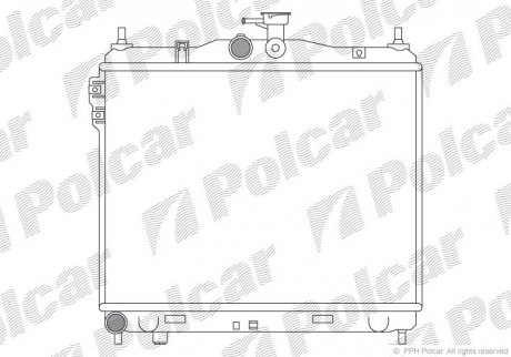 Радиатор охлаждения POLCAR 404208-1