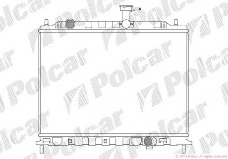 Радіатор охолодження POLCAR 4117083X