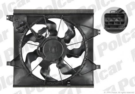 Вентилятор с корпусом/кронштейном POLCAR 416523W2 (фото 1)