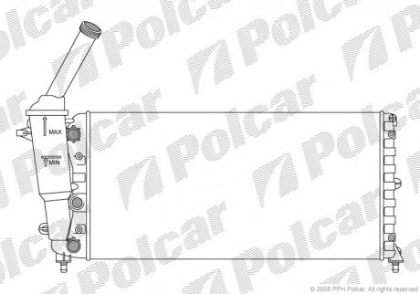 Радиатор охлаждения POLCAR 420208-2