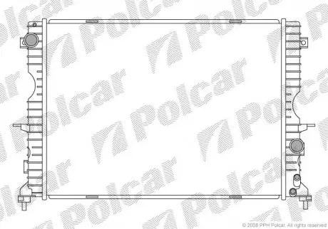 Радіатор охолодження POLCAR 432208-1