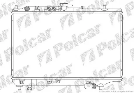 Радиатор охлаждения POLCAR 450408-4