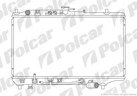 Радиатор охлаждения POLCAR 450408-5