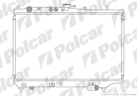 Радиатор охлаждения POLCAR 450408-6