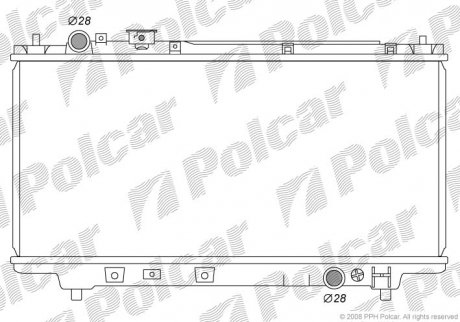 Радіатор охолодження POLCAR 450708-1