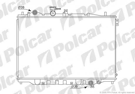 Радіатор охолодження POLCAR 451508-3