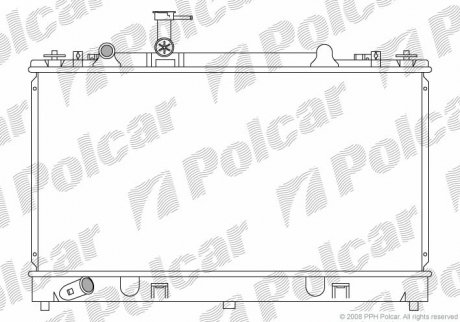 Радиатор охлаждения POLCAR 451908-3 (фото 1)