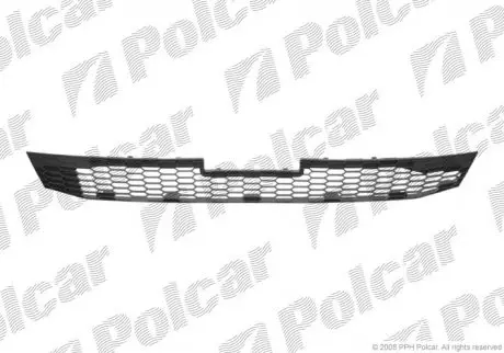 Решітка в бампері середн | MAZDA 6, 02-07 POLCAR 451927-5