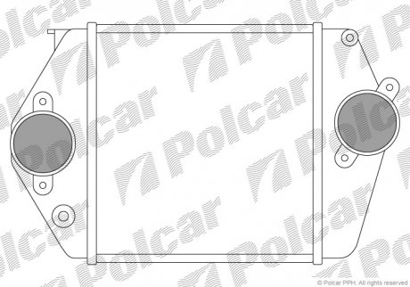 Радиатор воздуха (интеркуллер) POLCAR 4519J8A1 (фото 1)