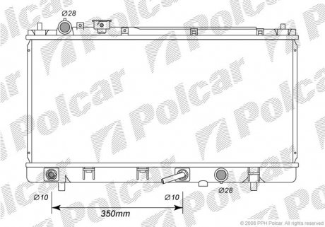 Радиатор охлаждения POLCAR 454008-1 (фото 1)