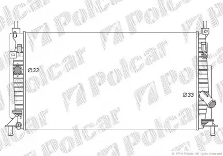 Радиатор основной mazda 3 1.6-2.0 2009- POLCAR 454208-1