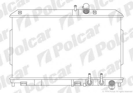 Радиатор охлаждения POLCAR 454808-2