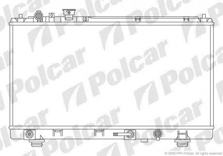 Радиатор охлаждения POLCAR 455508-1 (фото 1)