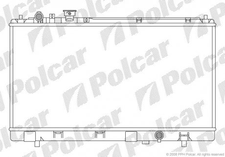 Радіатор охолодження POLCAR 455508-2 (фото 1)