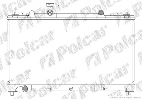 Радіатор охолодження POLCAR 456008-5 (фото 1)