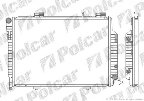 Радіатор охолодження POLCAR 50020801