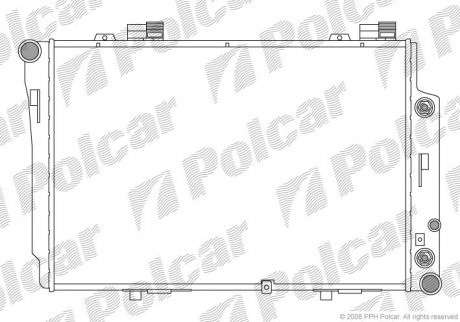 Радиатор охлаждения POLCAR 500208-2 (фото 1)