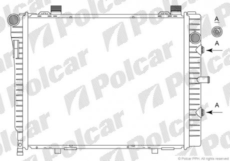 Радиатор охлаждения POLCAR 500208-6 (фото 1)