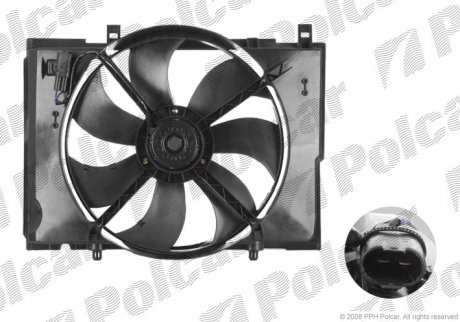Вентилятор з корпусом/кронштейном POLCAR 500223W4 (фото 1)